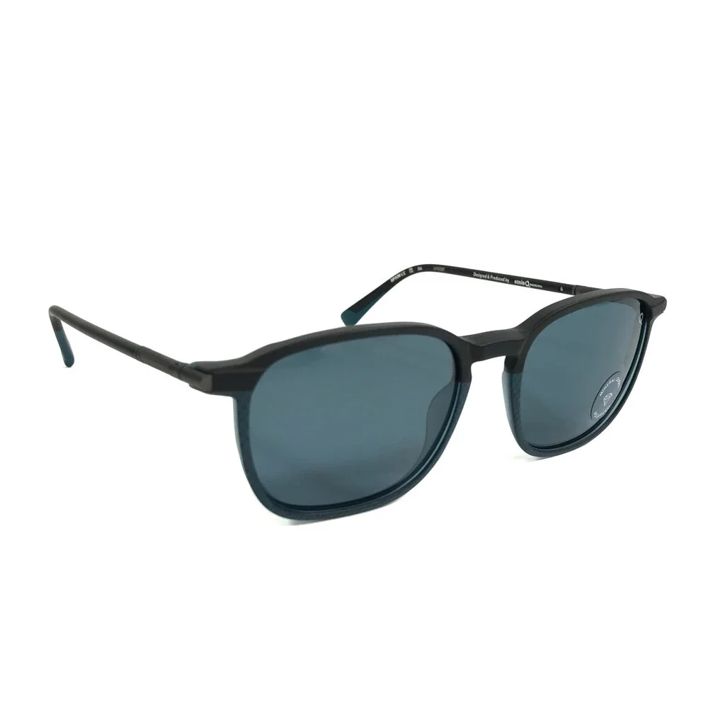 Etnia Barcelona Sunglasses CACTUS PTBK Petrol Black Frames Blue Polarized Lenses